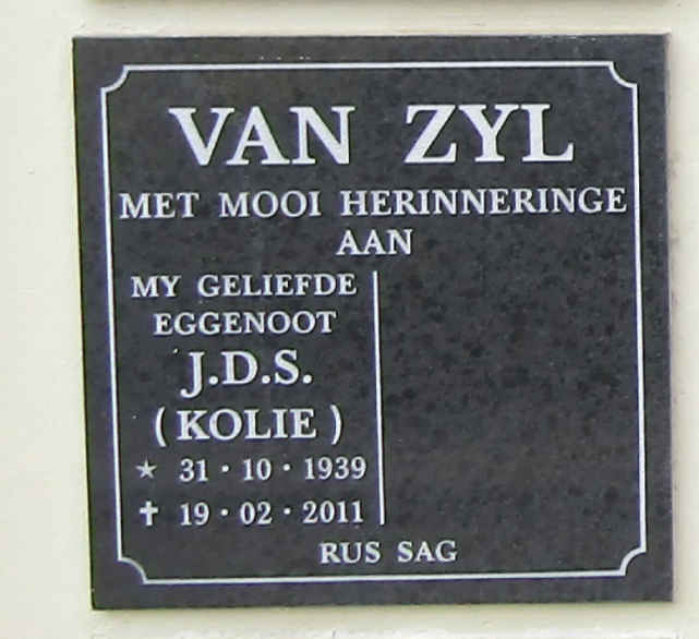 ZYL J.D.S., van 1939-2011