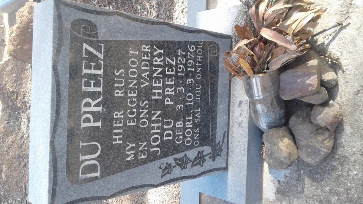 PREEZ John Henry, du 1927-1976