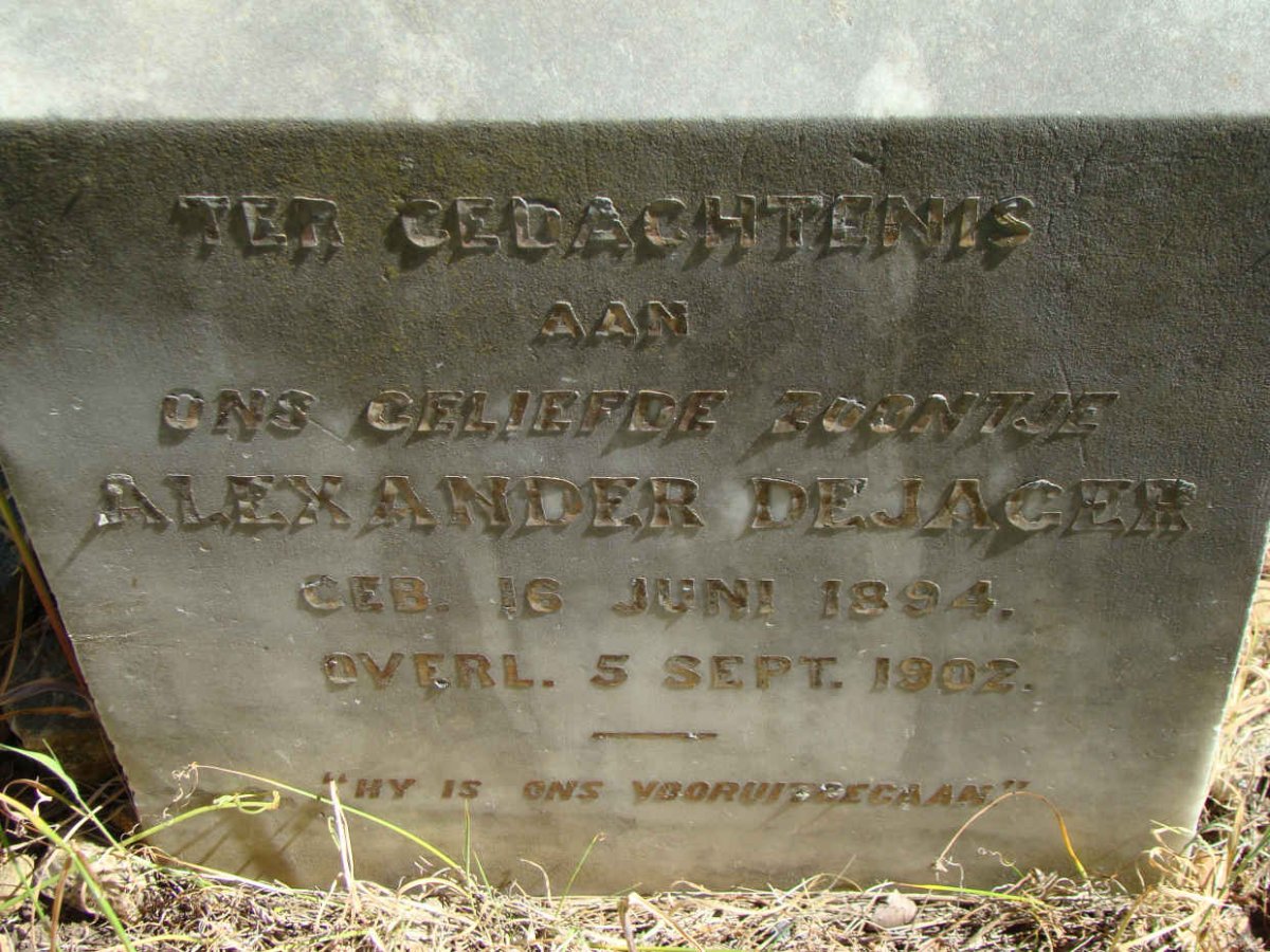 JAGER Alexander, de 1894-1902