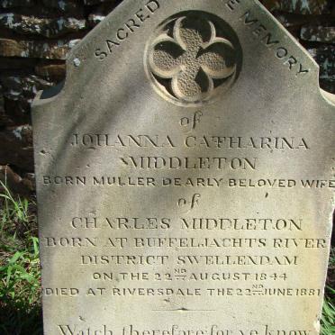 MIDDLETON Johanna Catharina 1844-1881