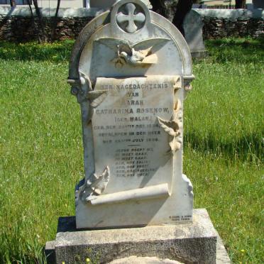 ROSENOW Sarah Catharina nee MALAN 1854-1896