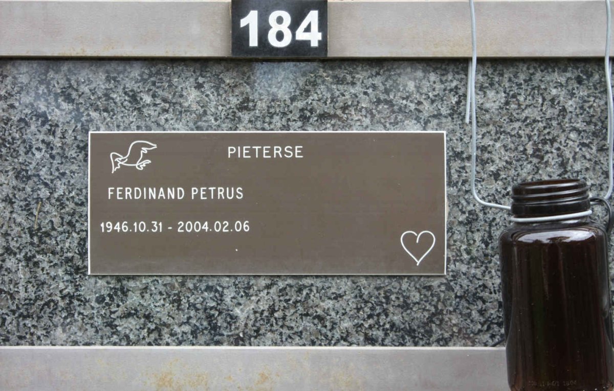 PIETERSE Fredinand Petrus 1946-2004