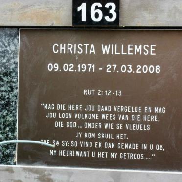 WILLEMSE Christa 1971-2008