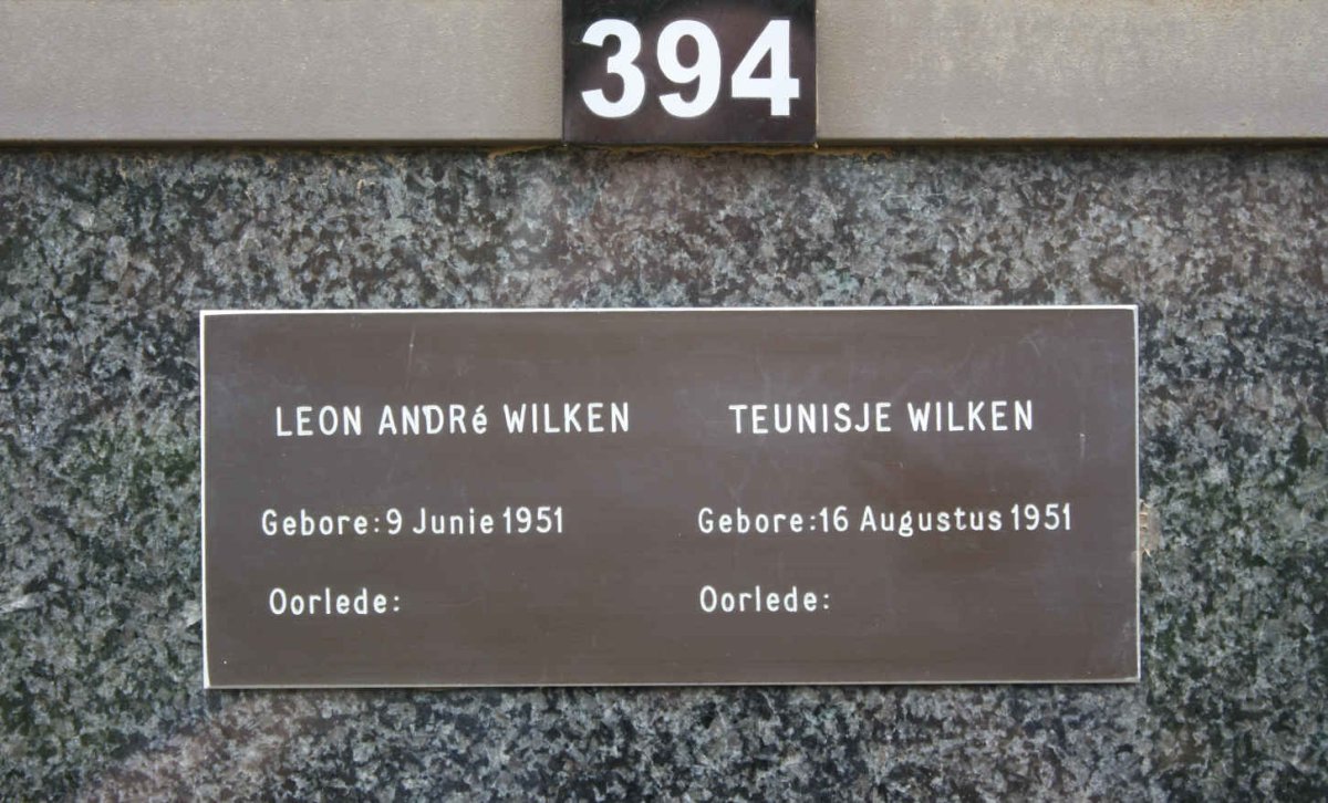 WILKEN Leon André 1951- &amp; Teunisje 1951-