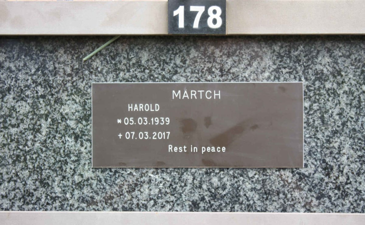 MARTCH Harold 1939-2017