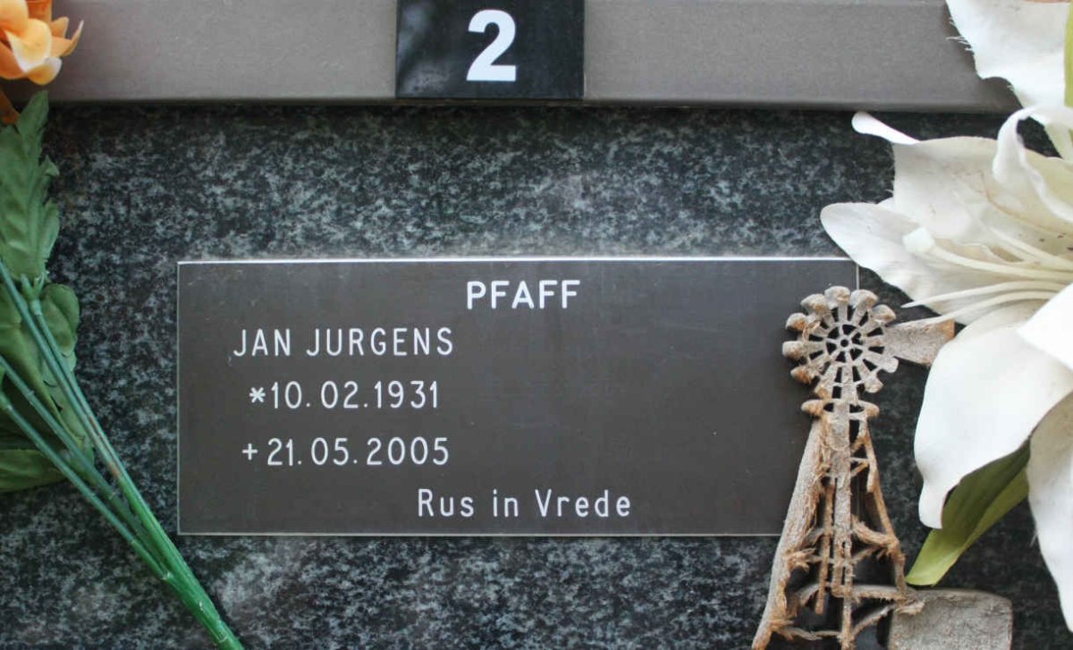 PFAFF Jan Jurgens 1931-2005