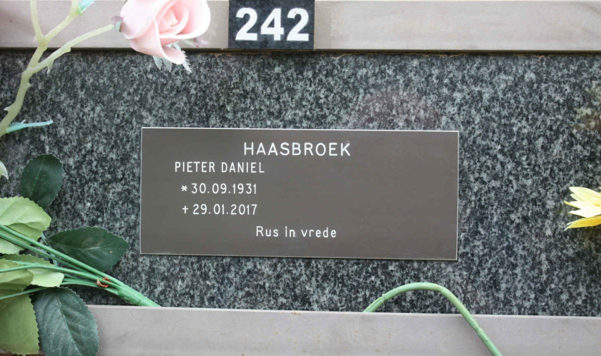 HAASBROEK Pieter Daniel 1931-2017
