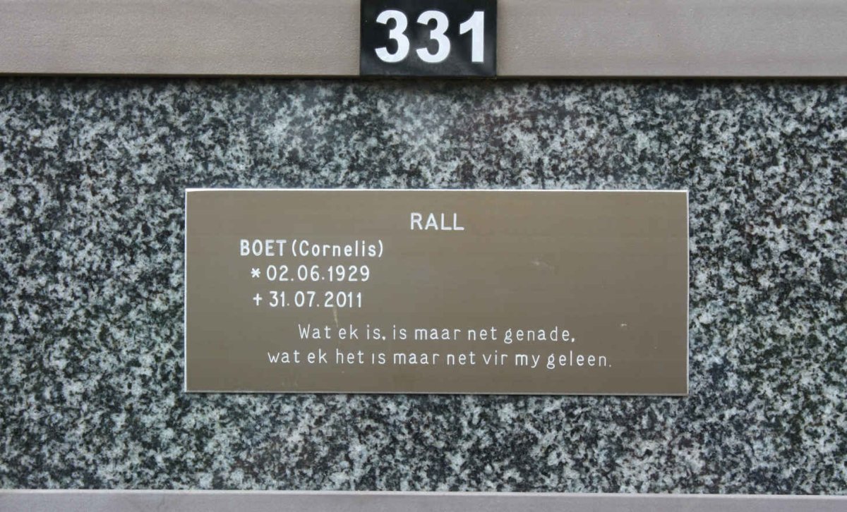 RALL Cornelis 1929-2011