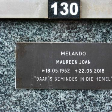 MELANDO Maureen Joan 1952-2018