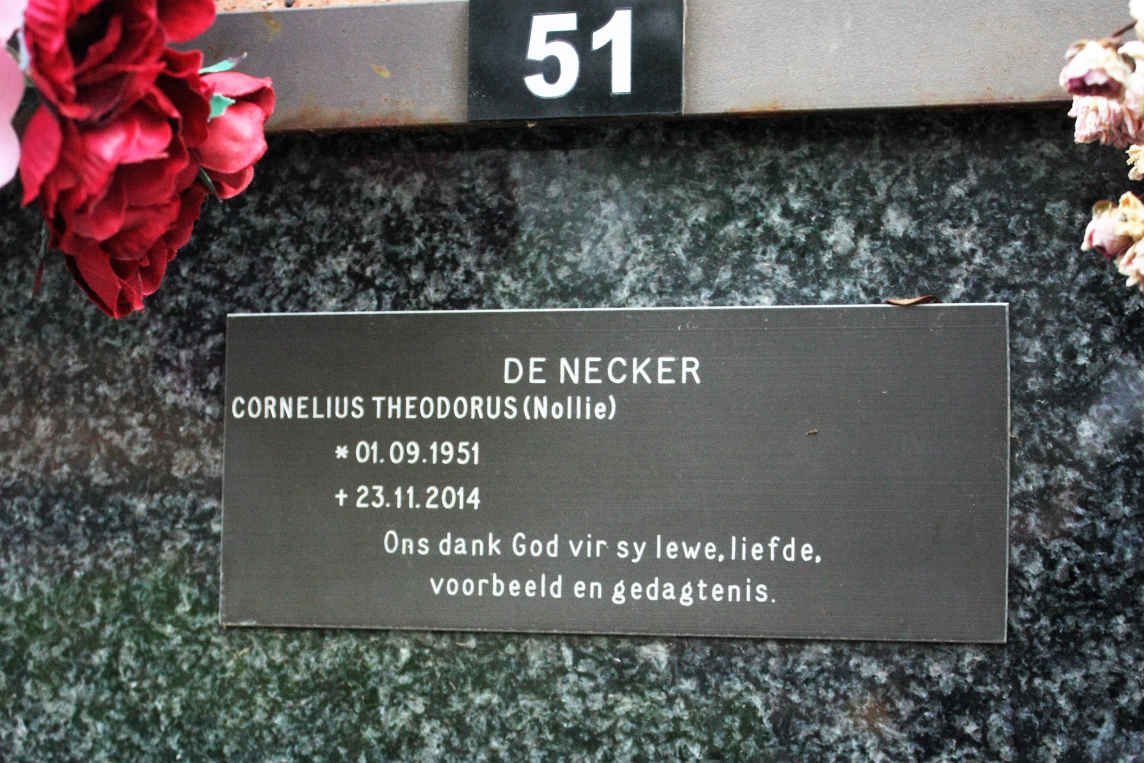 NECKER Cornelius Theodorus, de 1951-2014