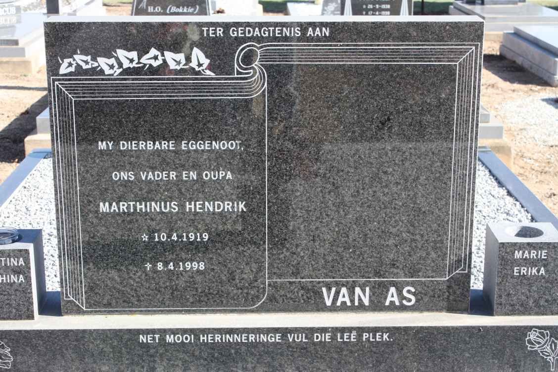 AS Marthinus Hendrik, van 1919-1998