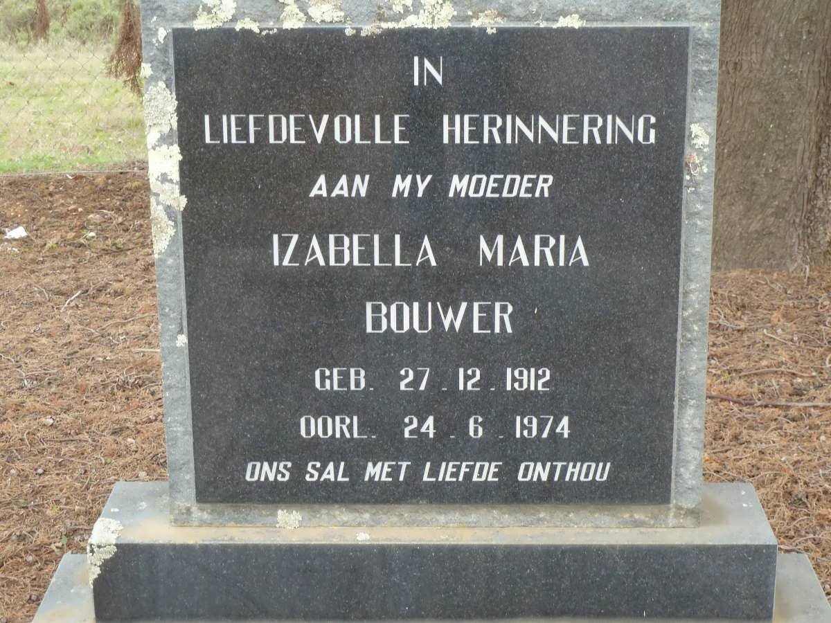 BOUWER Izabella Maria 1912-1974