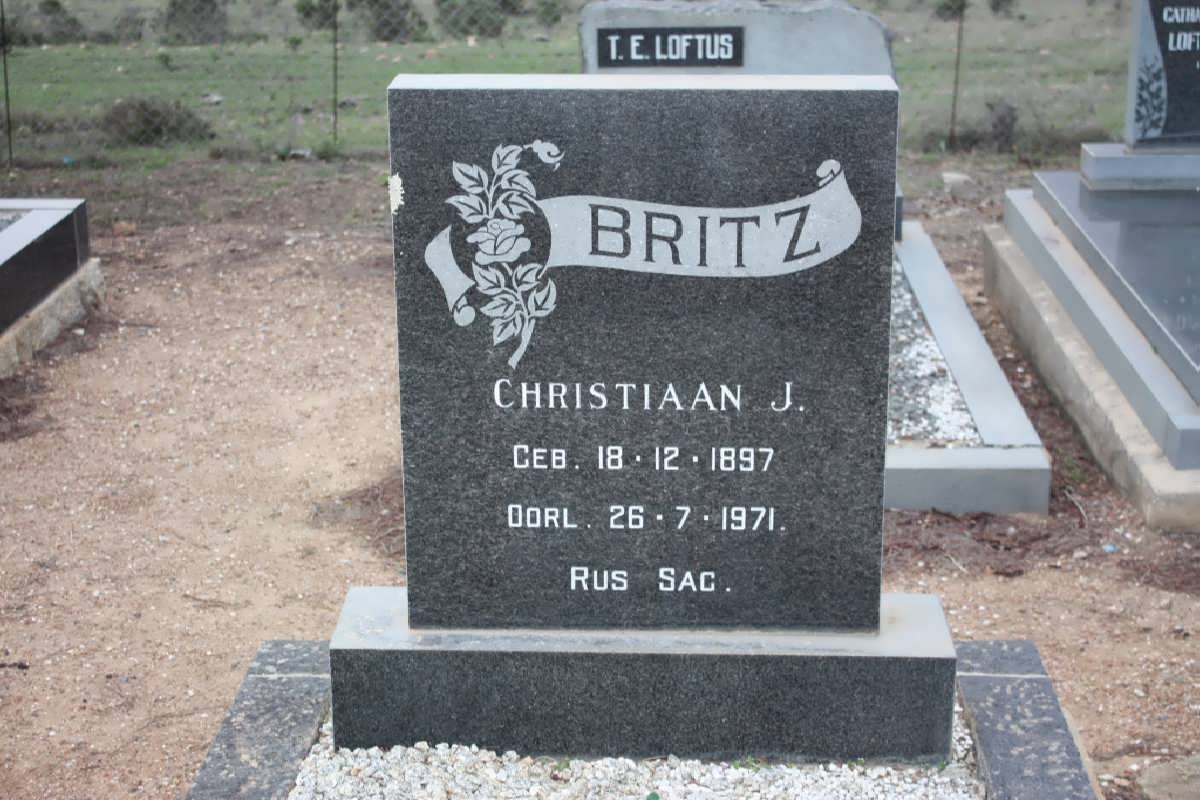 BRITZ Christiaan J. 1897-1971