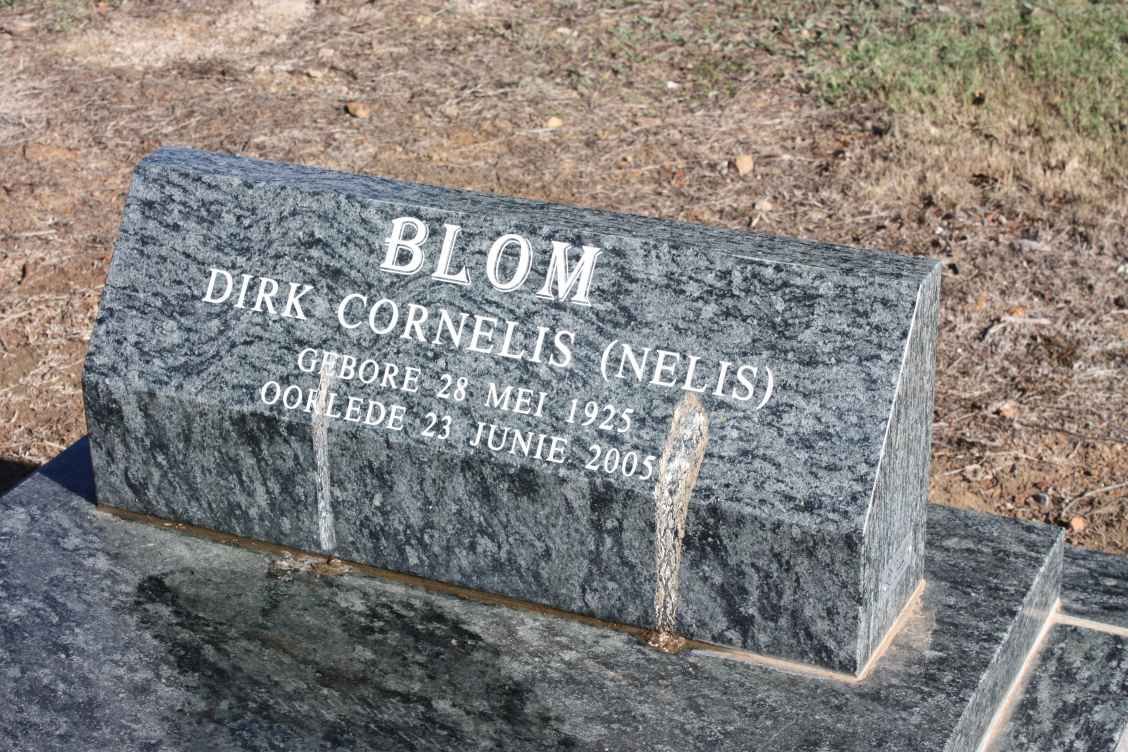 BLOM Dirk Cornelis 1925-2005