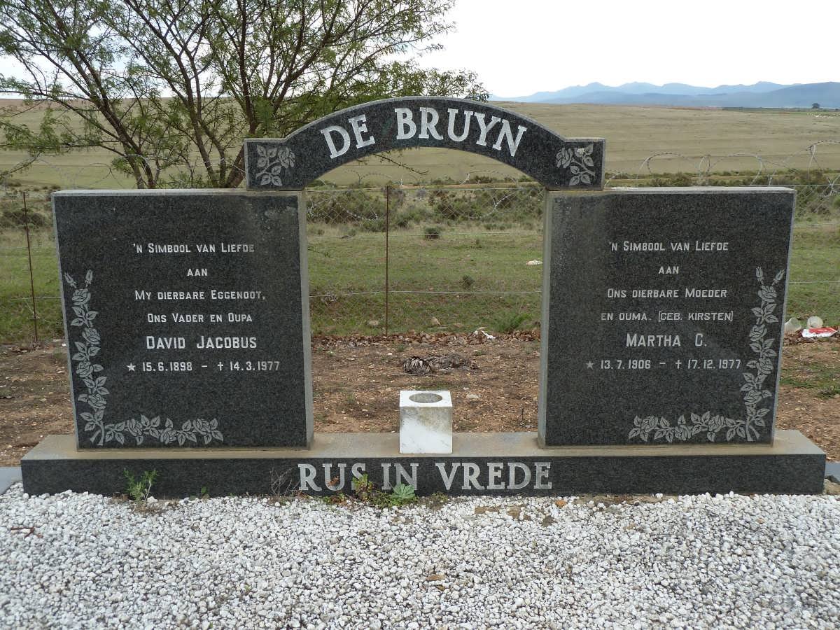 BRUYN David Jacobus, de 1898-1977 &amp; Martha C. 1906-1977