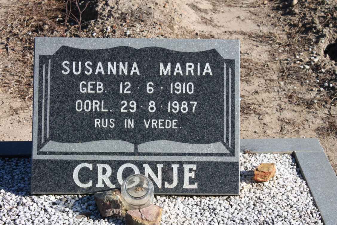 CRONJE Susanna Maria 1910-1987