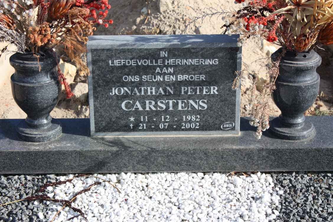 CARSTENS Jonathan Peter 1982-2002