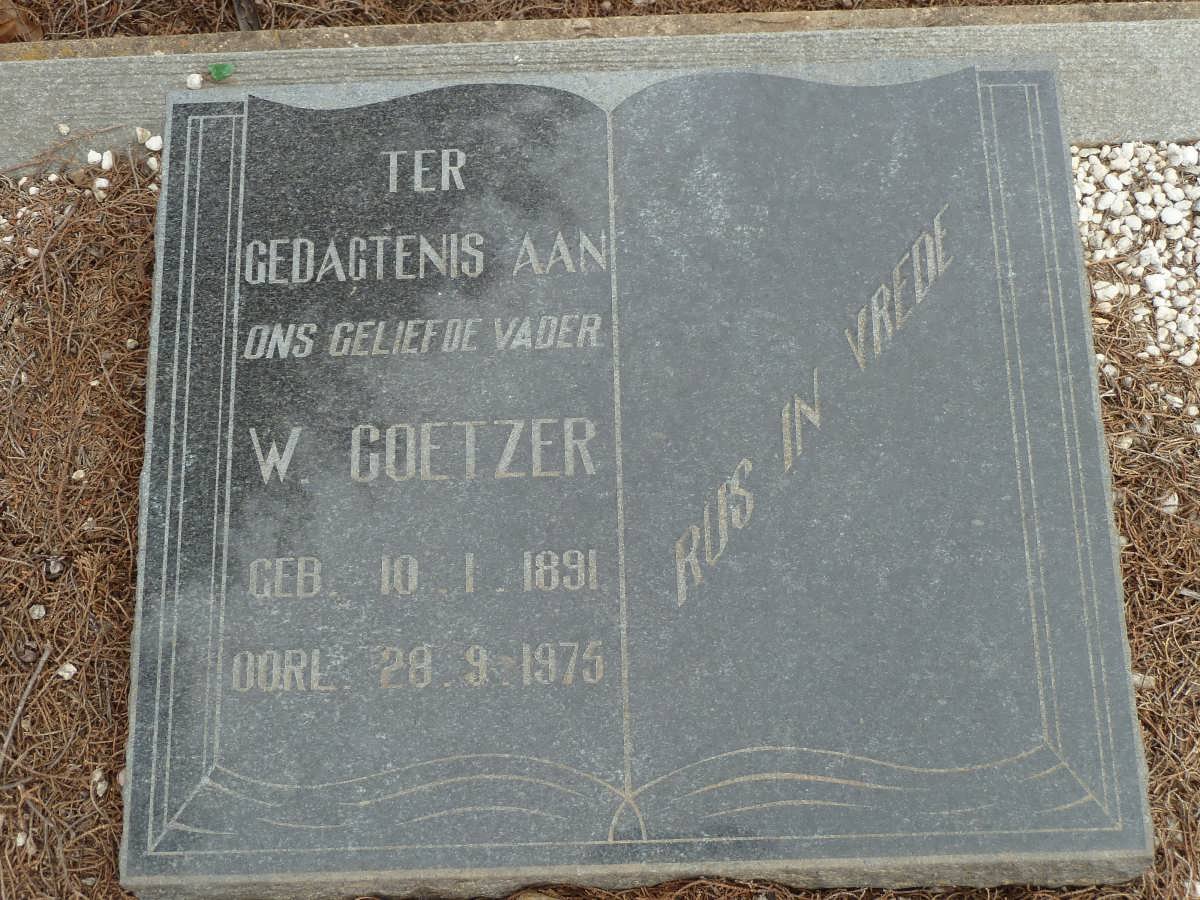 COETZER W. 1891-1975