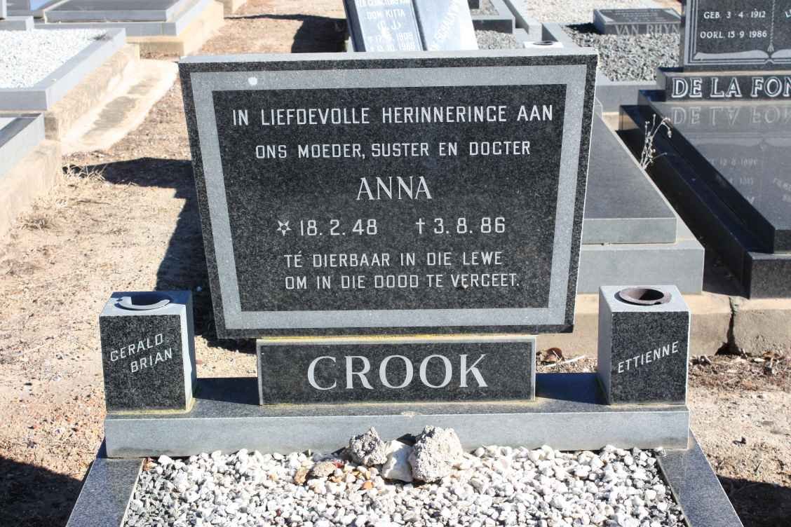 CROOK Anna 1948-1986