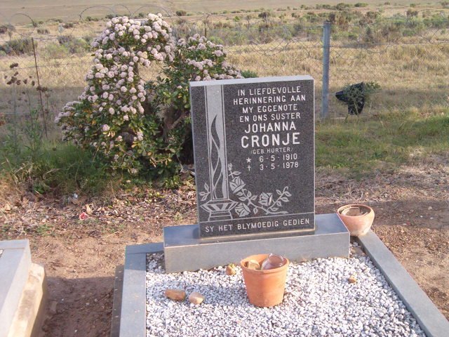 CRONJE Johanna nee HURTER 1910-1978