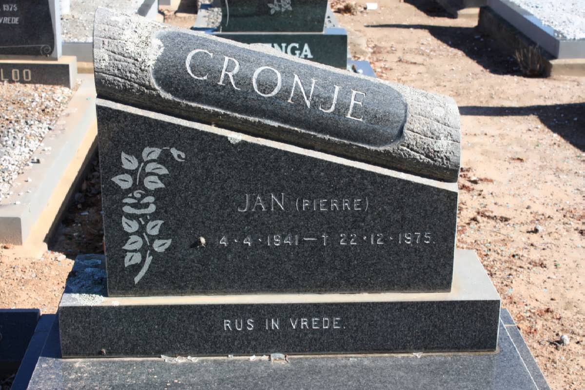 CRONJE Jan 1941-1975