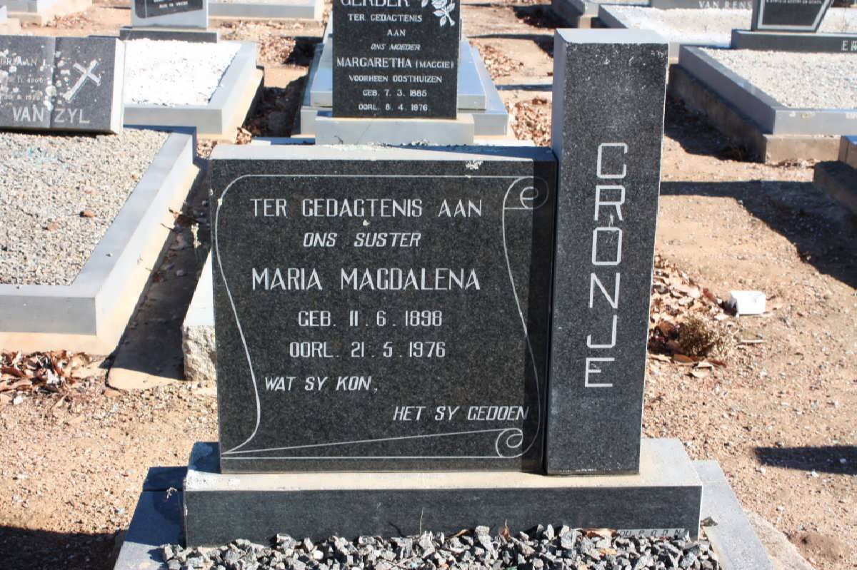 CRONJE Maria Magdalena 1898-1976