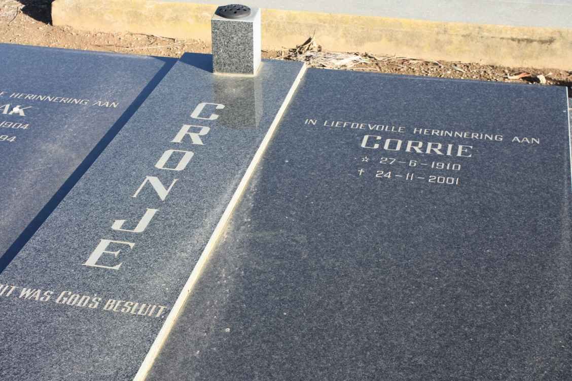 CRONJE Corrie 1910-2001