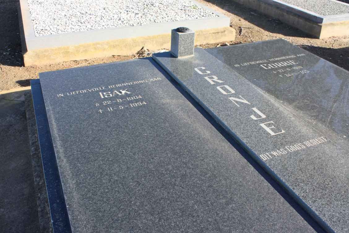 CRONJE Isak 1904-1994