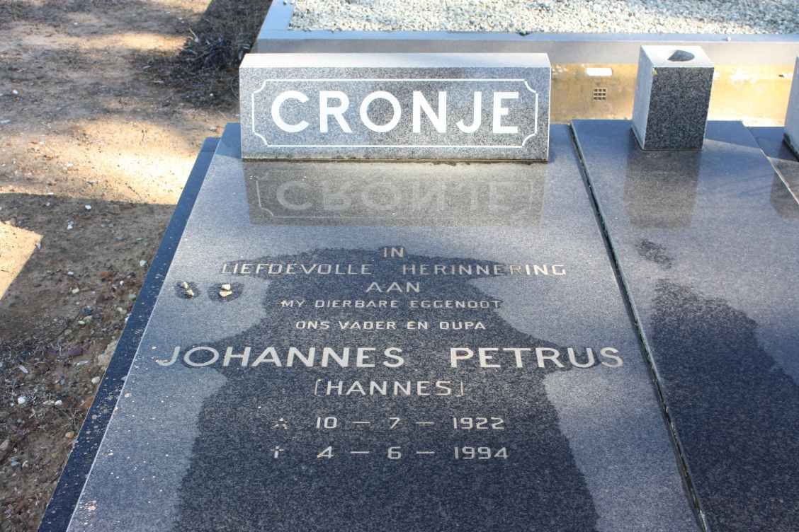 CRONJE Johannes Petrus 1922-1994