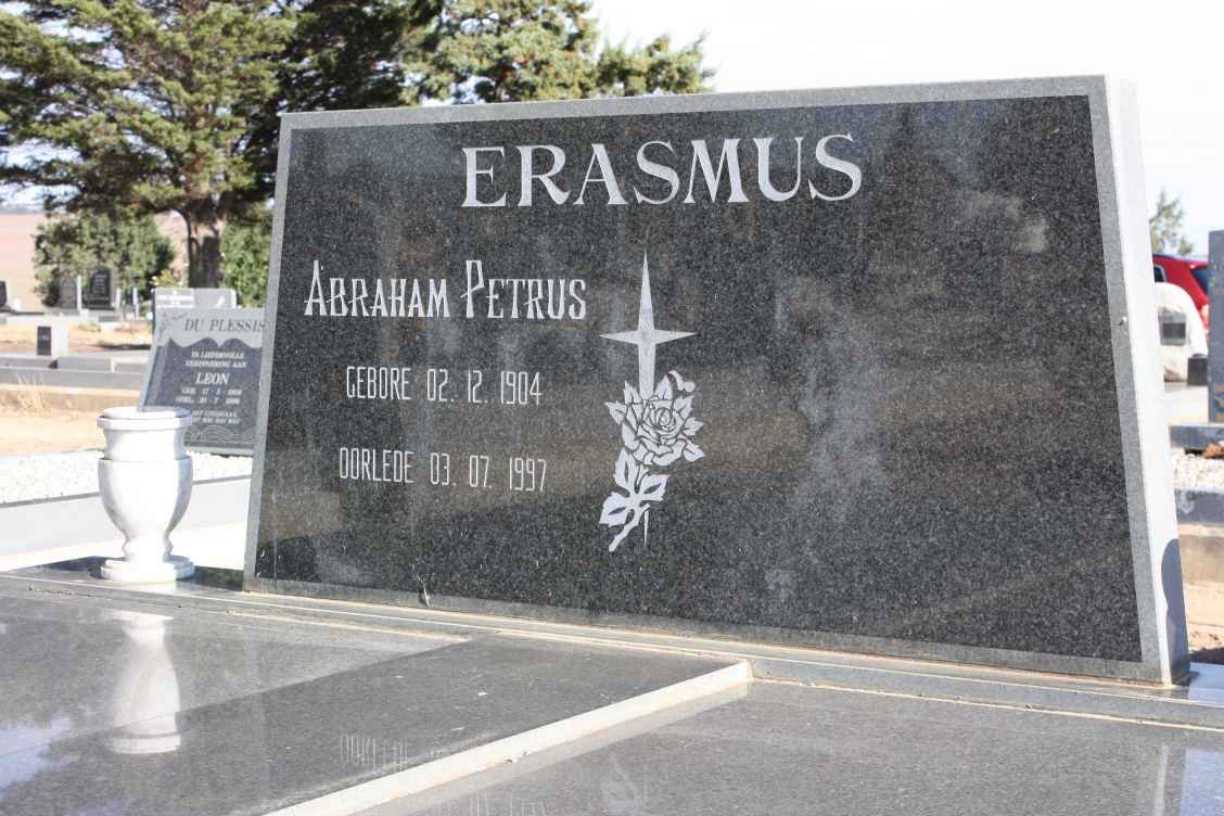 ERASMUS Abraham Petrus 1904-1997