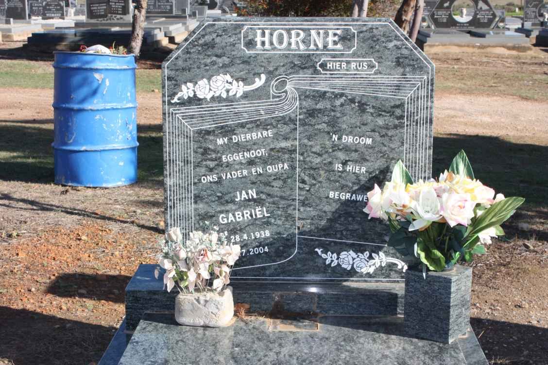 HORNE Jan Gabriël 1938-2004