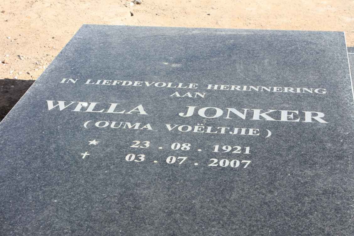 JONKER Willa 1921-2007