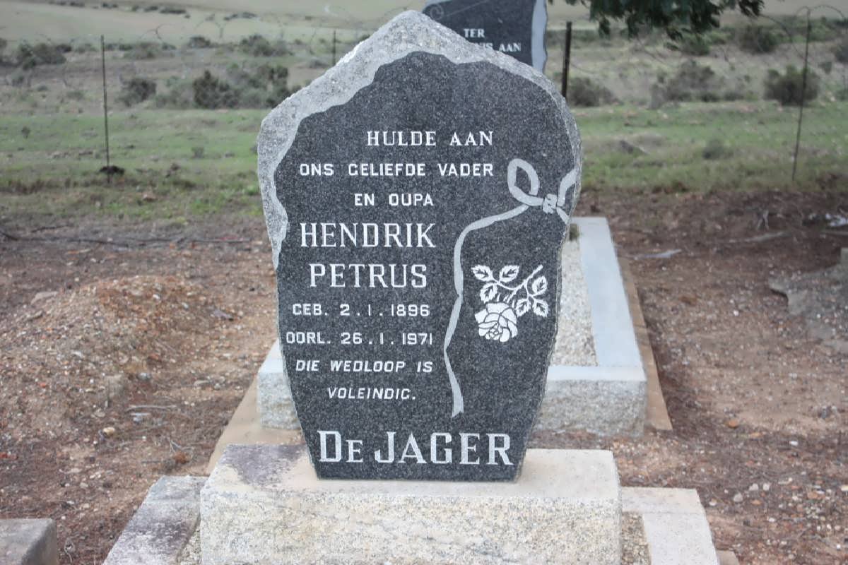 JAGER Hendrik Petrus, de 1896-1971