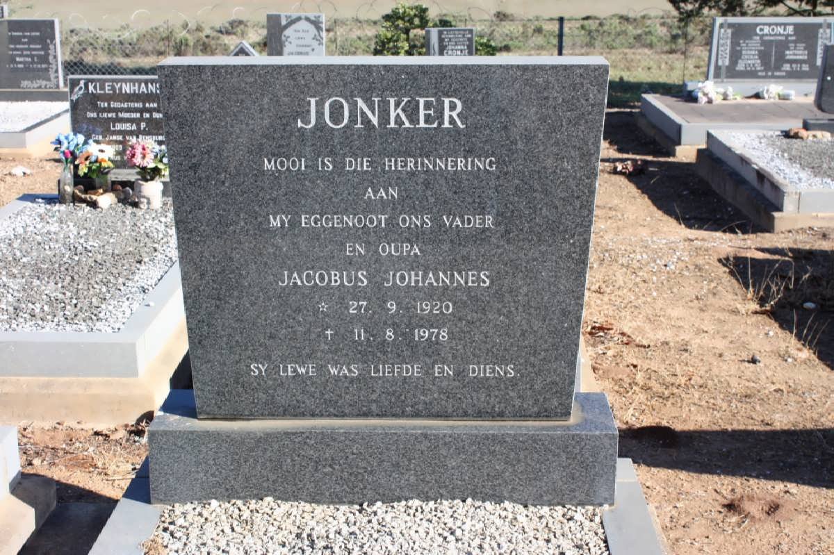 JONKER Jacobus Johannes 1920-1978