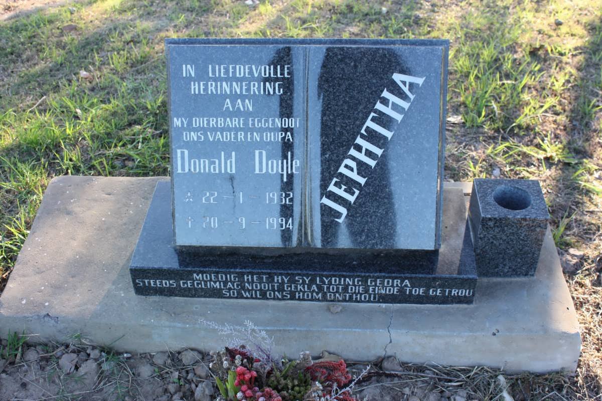 JEPHTHA Donald Doyle 1932-1994