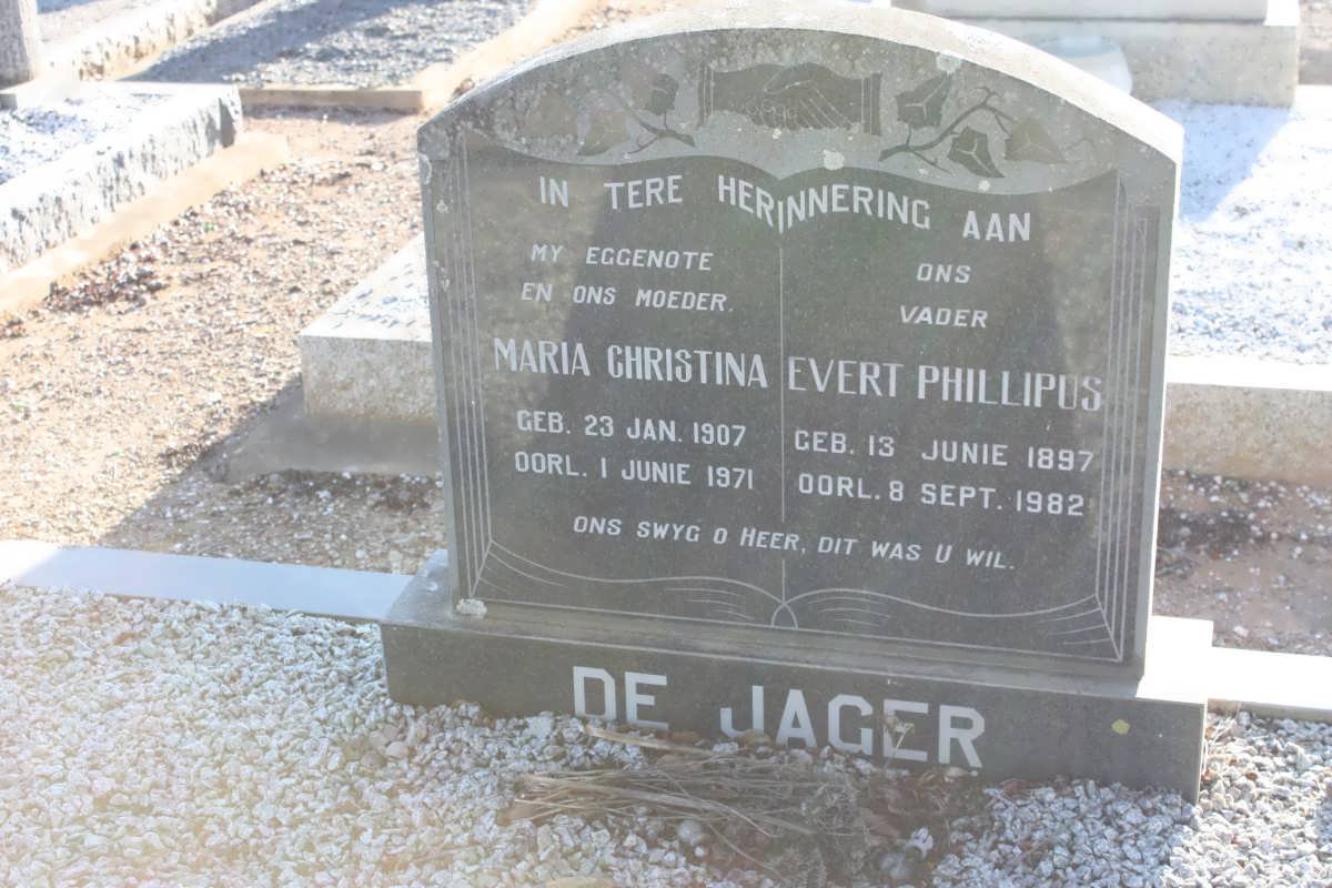 JAGER Evert Phillipus, de 1897-1982 &amp; Maria Christina 1907-1971