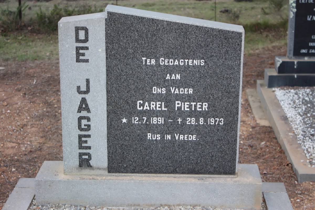 JAGER Carel Pieter, de 1891-1973