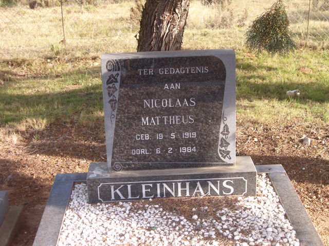 KLEINHANS Nicolaas Mattheus 1919-1984