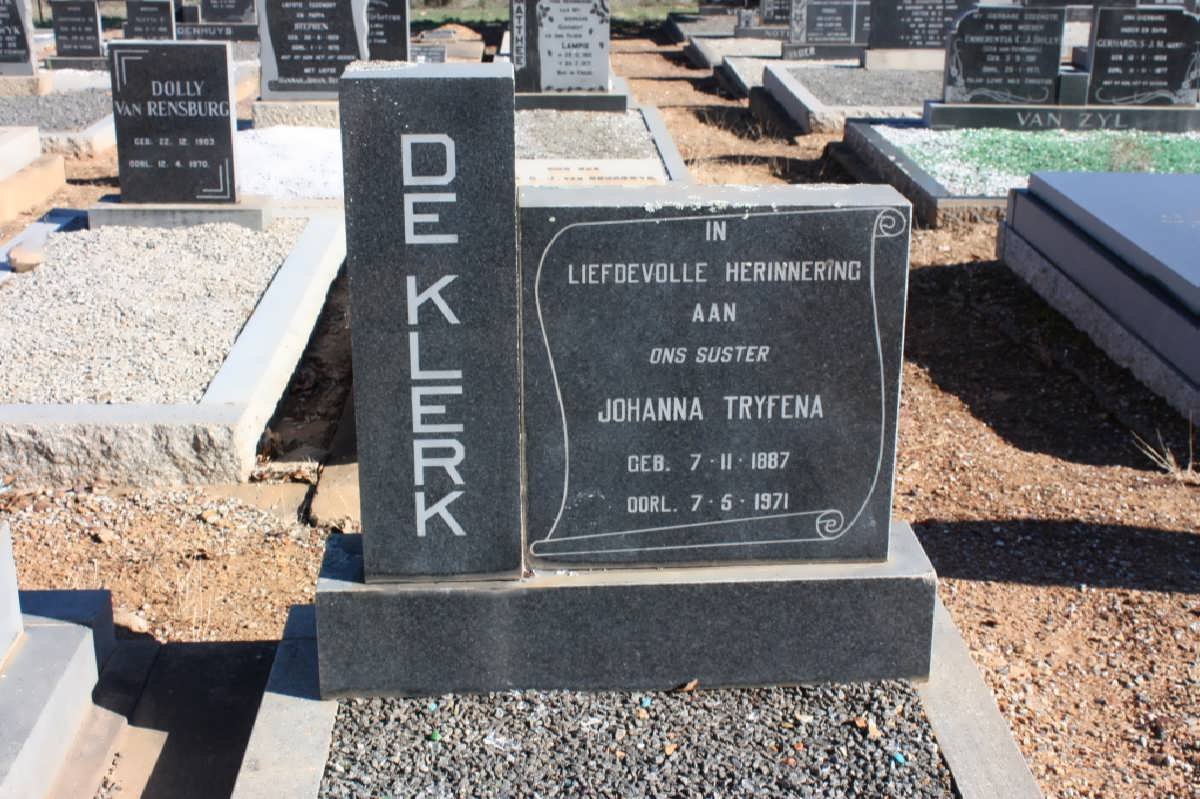 KLERK Johanna Tryfena, de 1887-1971