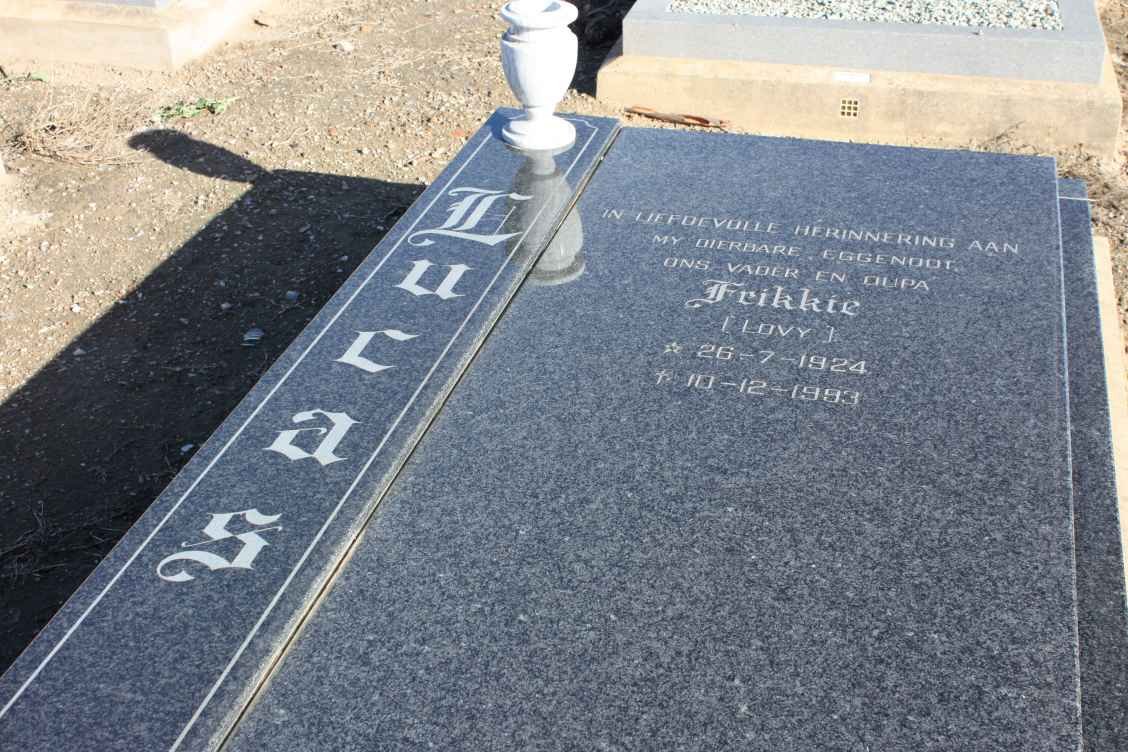 LUCAS Frikkie 1924-1993