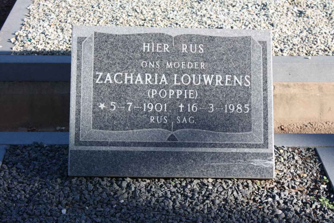 LOUWRENS Zacharia 1901-1985