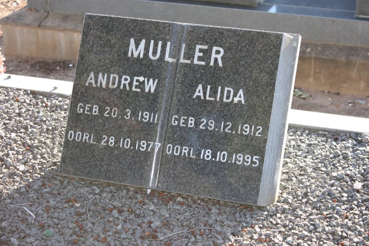 MULLER Andrew 1911-1977 &amp; Alida 1912-1995