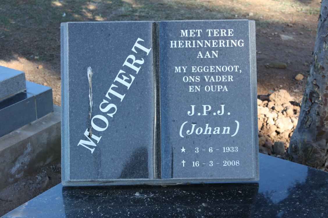 MOSTERT J.P.J. 1933-2008