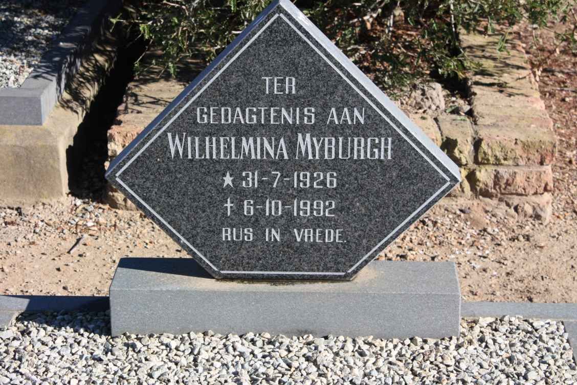 MYBURGH Wilhelmina 1926-1992