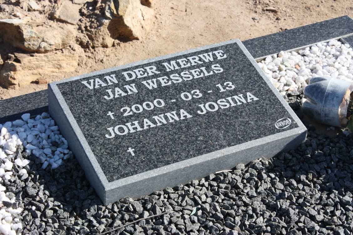 MERWE Jan Wessels, van der -2000 &amp; Johanna Josina