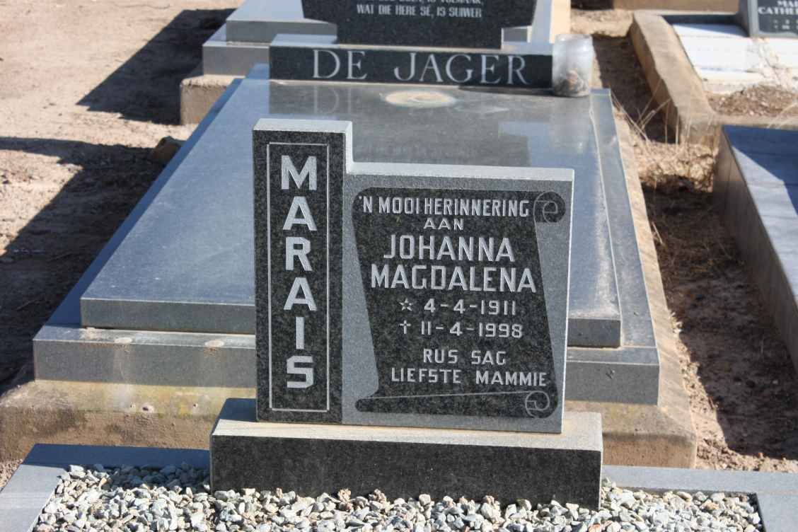 MARAIS Johanna Magdalena 1911-1998