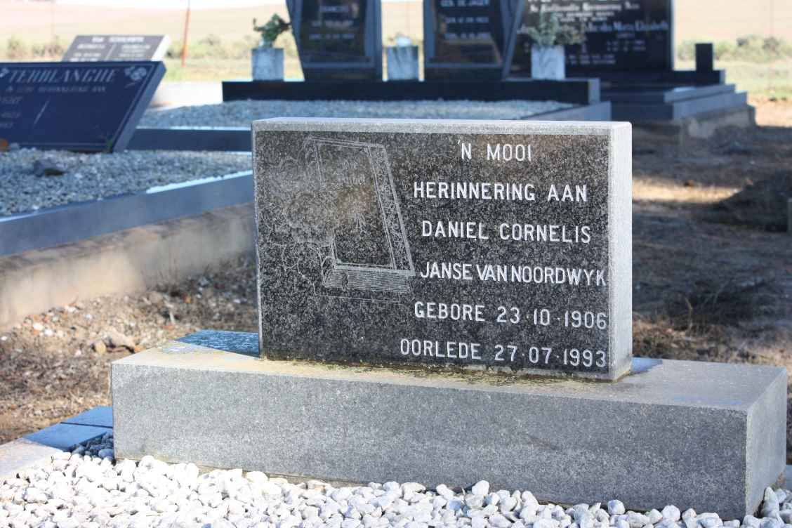 NOORDWYK Daniel Cornelis, Janse van 1906-1993