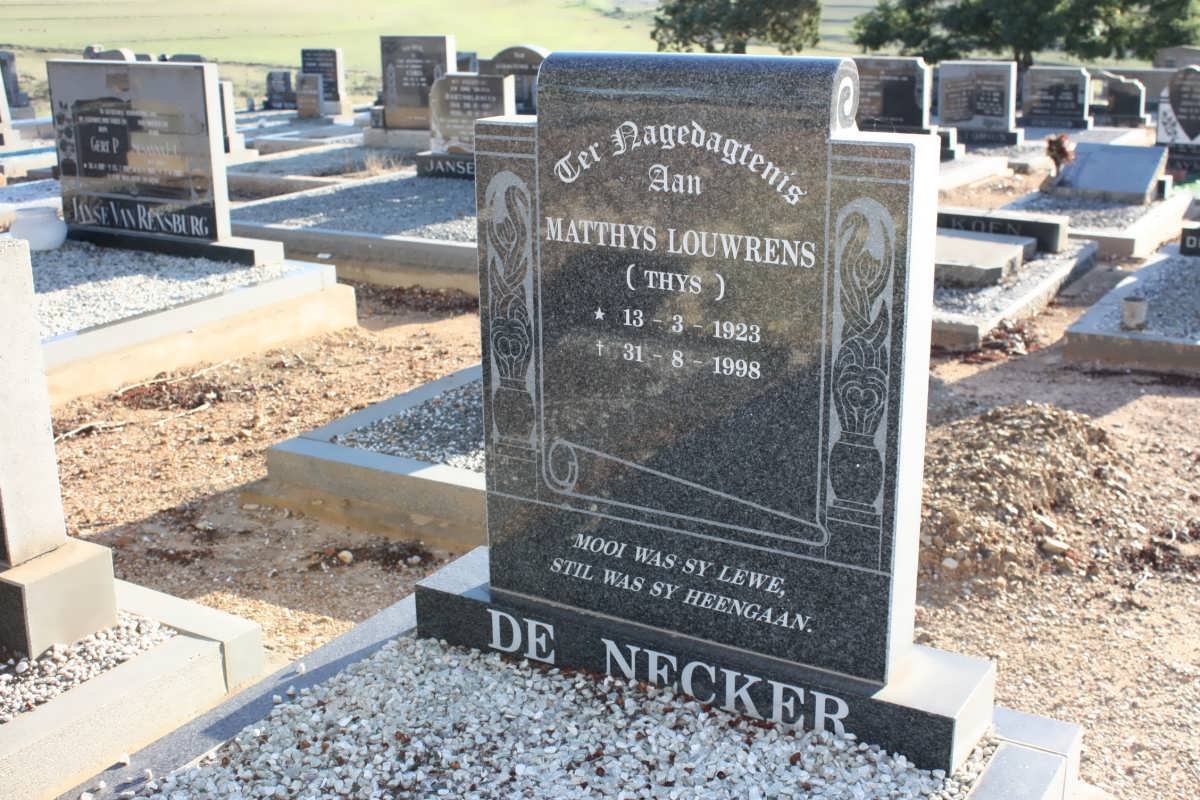 NECKER Matthys Louwrens, de 1923-1998