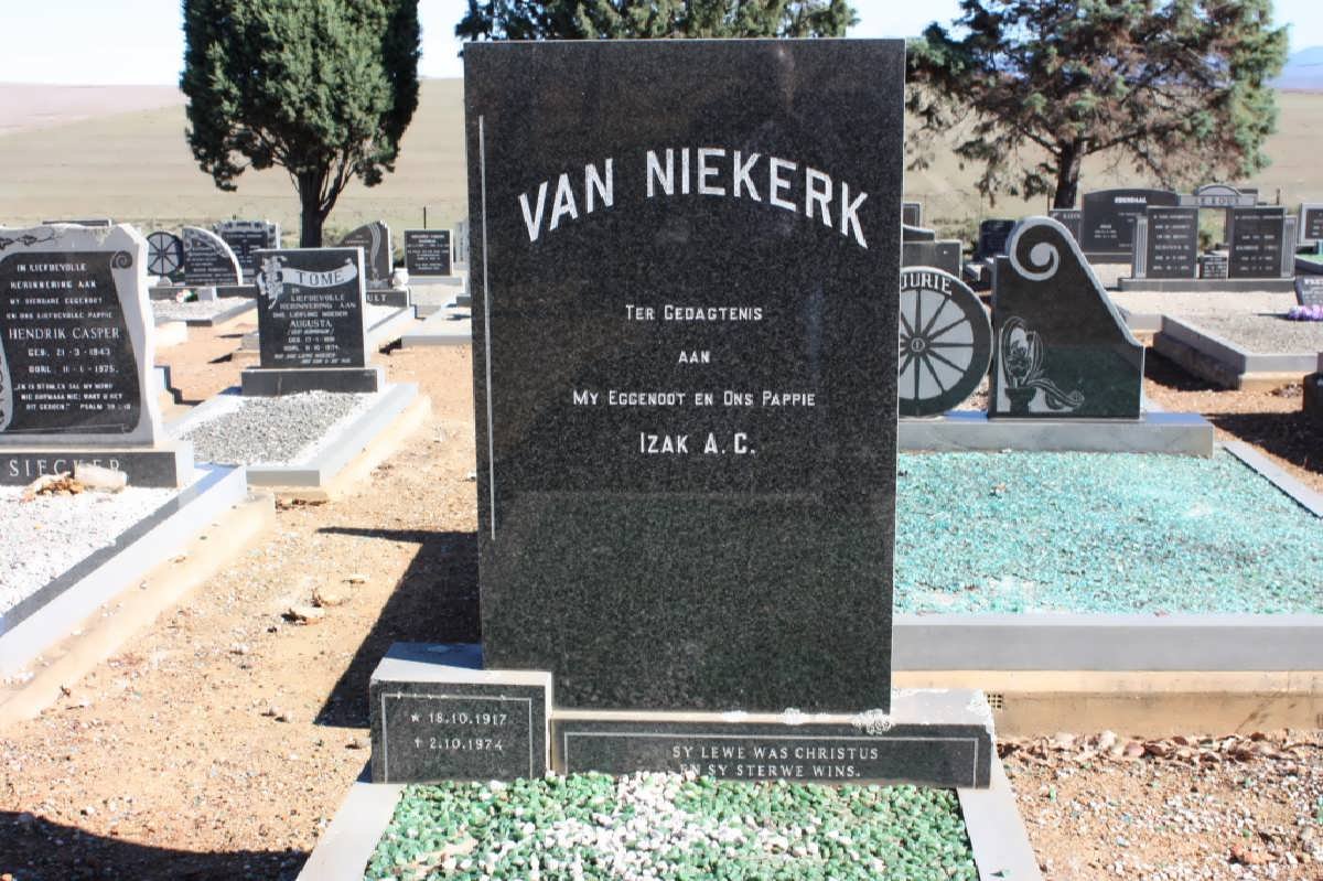 NIEKERK Izak A.C., van 1917-1974