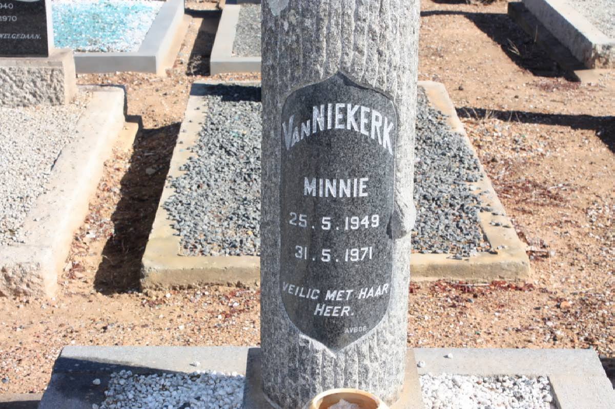 NIEKERK Minnie, van 1949-1971